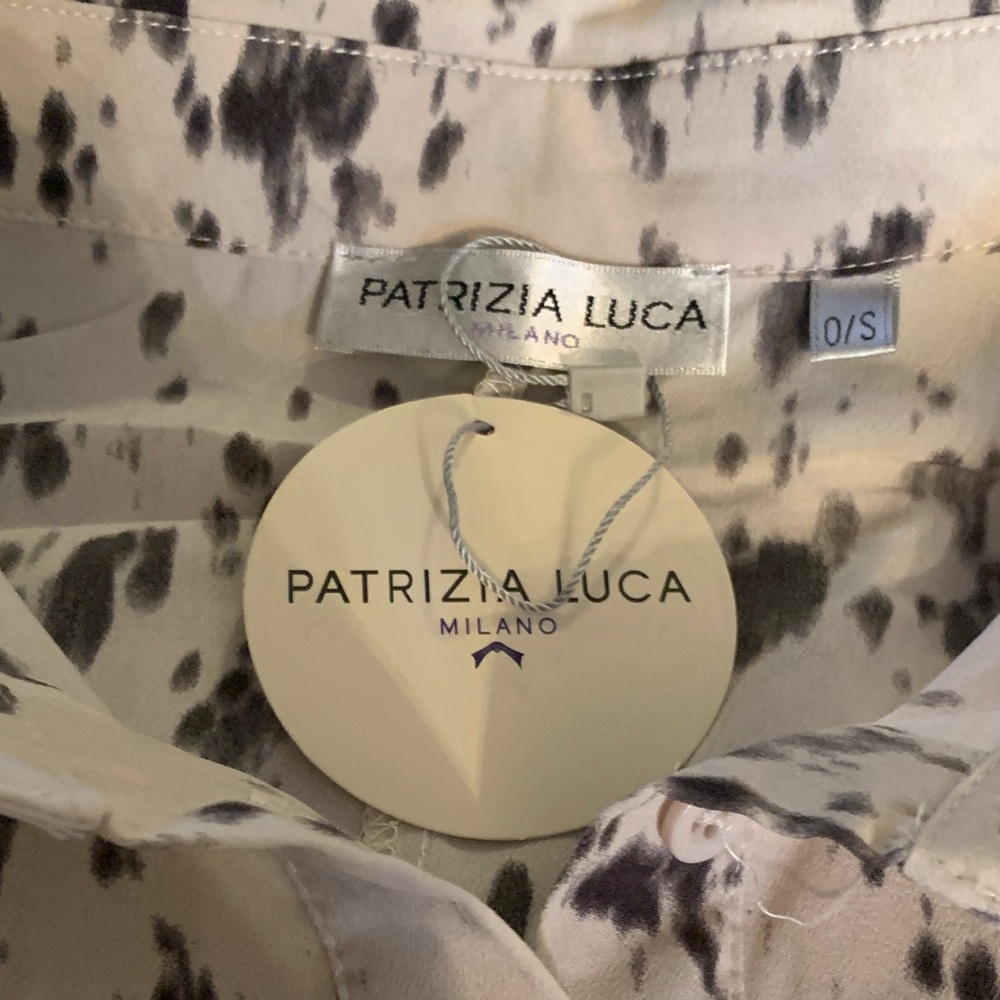 Patrizia Luca Black and White Tunic Top